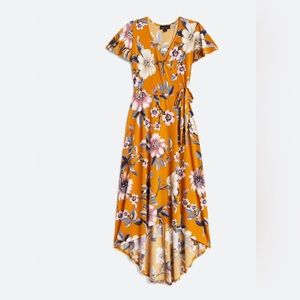 Fortune + Ivy wrap maxi dress